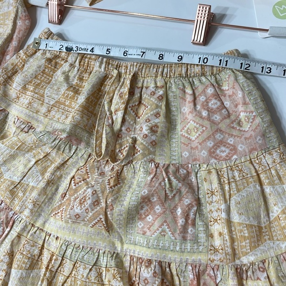 SKY To MOON NWT Bohemian Patterned Skirt Set | M - Picture 7 of 10